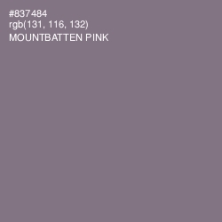 #837484 - Mountbatten Pink Color Image