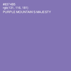 #8374B5 - Purple Mountain's Majesty Color Image