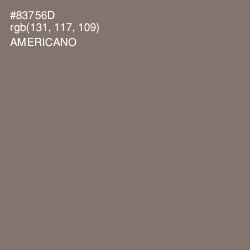 #83756D - Americano Color Image