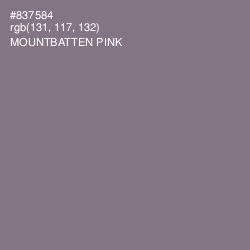 #837584 - Mountbatten Pink Color Image