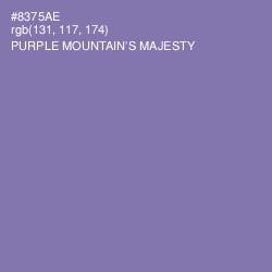 #8375AE - Purple Mountain's Majesty Color Image