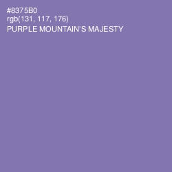 #8375B0 - Purple Mountain's Majesty Color Image