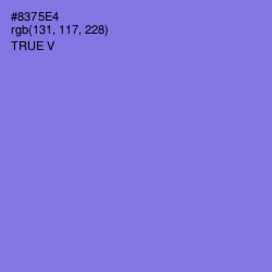 #8375E4 - True V Color Image