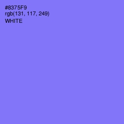 #8375F9 - Medium Purple Color Image