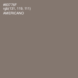 #83776F - Americano Color Image