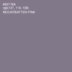 #83778A - Mountbatten Pink Color Image