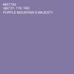 #8377A3 - Purple Mountain's Majesty Color Image