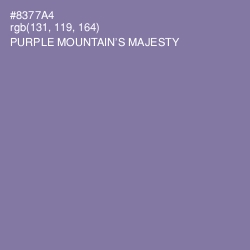 #8377A4 - Purple Mountain's Majesty Color Image