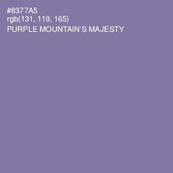 #8377A5 - Purple Mountain's Majesty Color Image