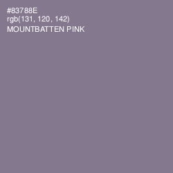 #83788E - Mountbatten Pink Color Image