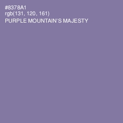 #8378A1 - Purple Mountain's Majesty Color Image