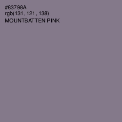 #83798A - Mountbatten Pink Color Image