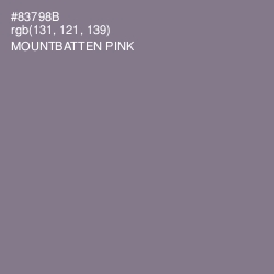 #83798B - Mountbatten Pink Color Image