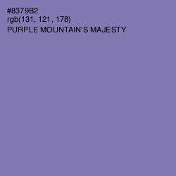 #8379B2 - Purple Mountain's Majesty Color Image