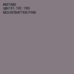 #837A82 - Mountbatten Pink Color Image