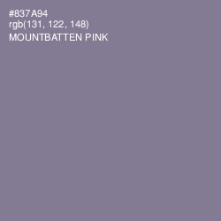 #837A94 - Mountbatten Pink Color Image