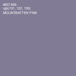 #837A96 - Mountbatten Pink Color Image