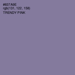 #837A9E - Trendy Pink Color Image