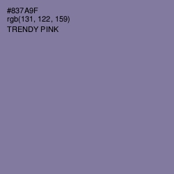 #837A9F - Trendy Pink Color Image