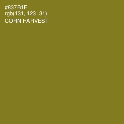 #837B1F - Corn Harvest Color Image