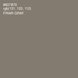 #837B70 - Friar Gray Color Image