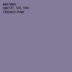 #837B9A - Trendy Pink Color Image