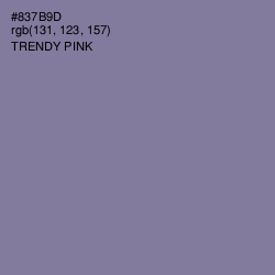 #837B9D - Trendy Pink Color Image