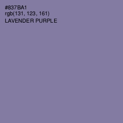 #837BA1 - Lavender Purple Color Image