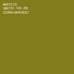 #837C1D - Corn Harvest Color Image