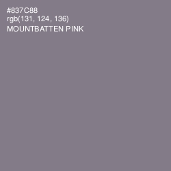 #837C88 - Mountbatten Pink Color Image