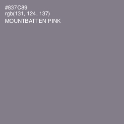 #837C89 - Mountbatten Pink Color Image