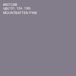 #837C8B - Mountbatten Pink Color Image