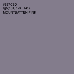 #837C8D - Mountbatten Pink Color Image