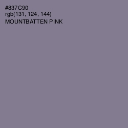 #837C90 - Mountbatten Pink Color Image