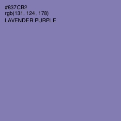 #837CB2 - Lavender Purple Color Image