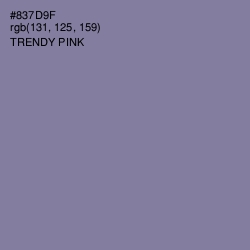 #837D9F - Trendy Pink Color Image