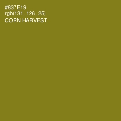 #837E19 - Corn Harvest Color Image