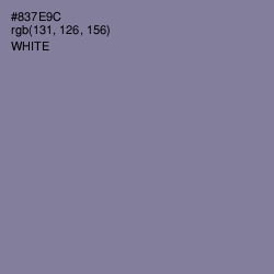 #837E9C - Mountbatten Pink Color Image