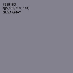 #83818D - Suva Gray Color Image