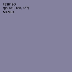 #83819D - Mamba Color Image