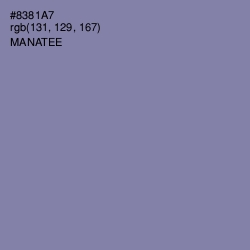 #8381A7 - Manatee Color Image