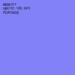 #8381F7 - Portage Color Image