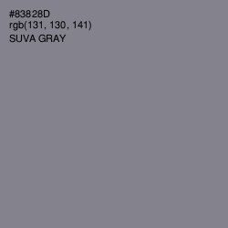 #83828D - Suva Gray Color Image