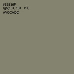 #83836F - Avocado Color Image
