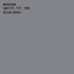 #83838A - Suva Gray Color Image