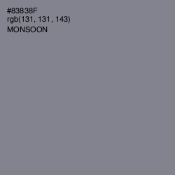 #83838F - Monsoon Color Image
