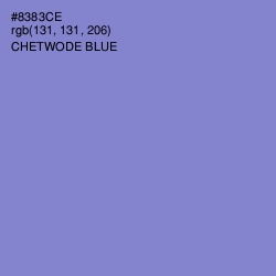 #8383CE - Chetwode Blue Color Image