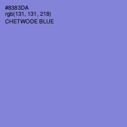 #8383DA - Chetwode Blue Color Image