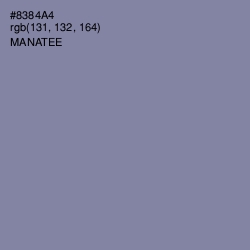 #8384A4 - Manatee Color Image