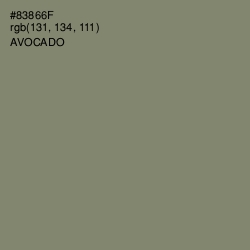 #83866F - Avocado Color Image